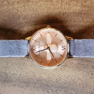 Olivia Burton 3D Bee GREY LILAC VELVET Women's Watch